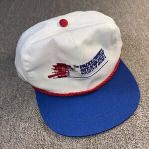 Vintage 90s Paddlewheel Steamboat Society Of America Dad Hat Rope